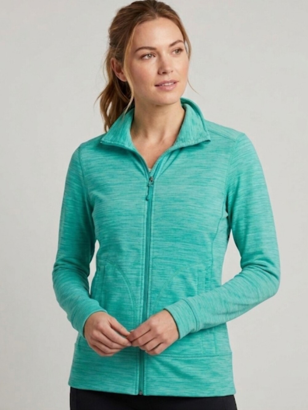 Marmot Full Zip Teal Athletic Stretch Jacket Women's Size Small